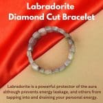 Labradorite Diamond Cut Bracelet