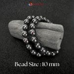 Black Tourmaline Natural Stone Bracelet 10mm