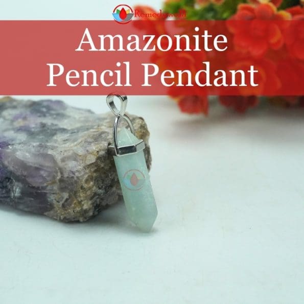 Amazonite Pencil Pendant