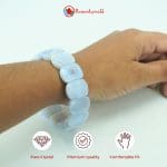 Blue Lace Agate Diamond Cut Bracelet (2)