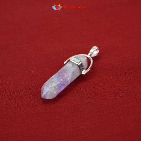 Purple Fluorite Pencil Pendant