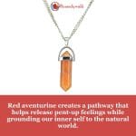 Red Aventurine Pencil Pendant (2)