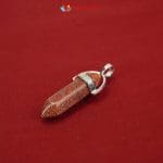 Red goldstone Pencil Pendant