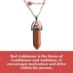 Red goldstone Pencil Pendant (2)