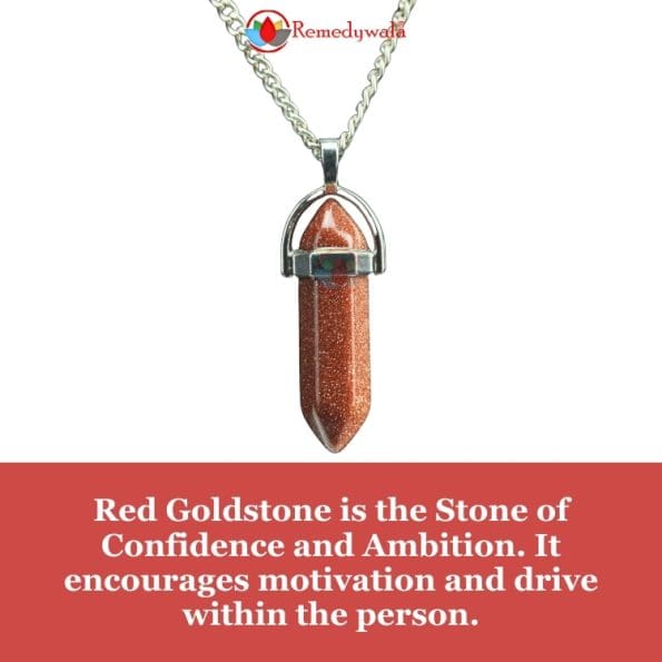 Red goldstone Pencil Pendant