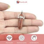 Red goldstone Pencil Pendant (2)