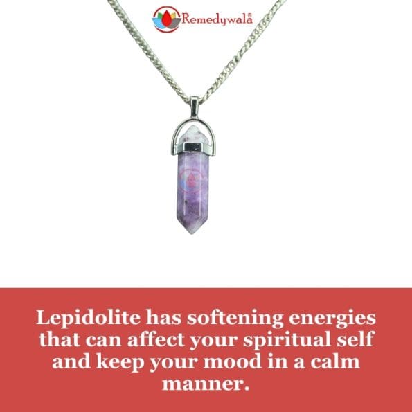 lepidolite Pencil Pendant