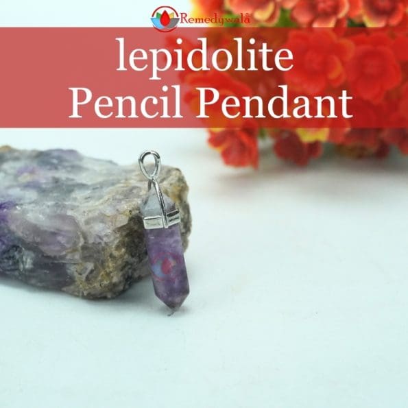 lepidolite Pencil Pendant