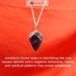 Amethyst Badam Shape Pendant (2)