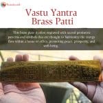 Vastu Yantra Brass Patti