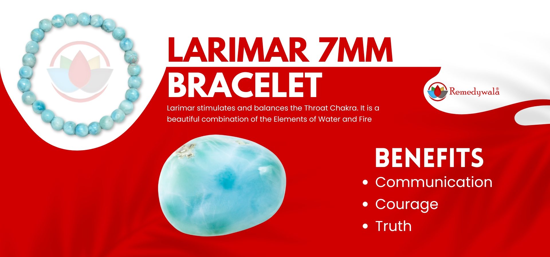 Larimar 7mm Bracelet