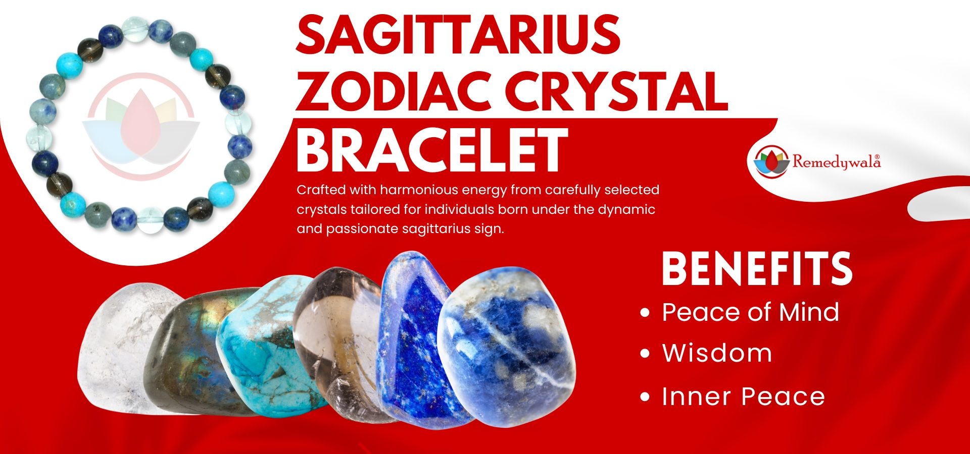 Sagittarius Zodiac Crystal Bracelet