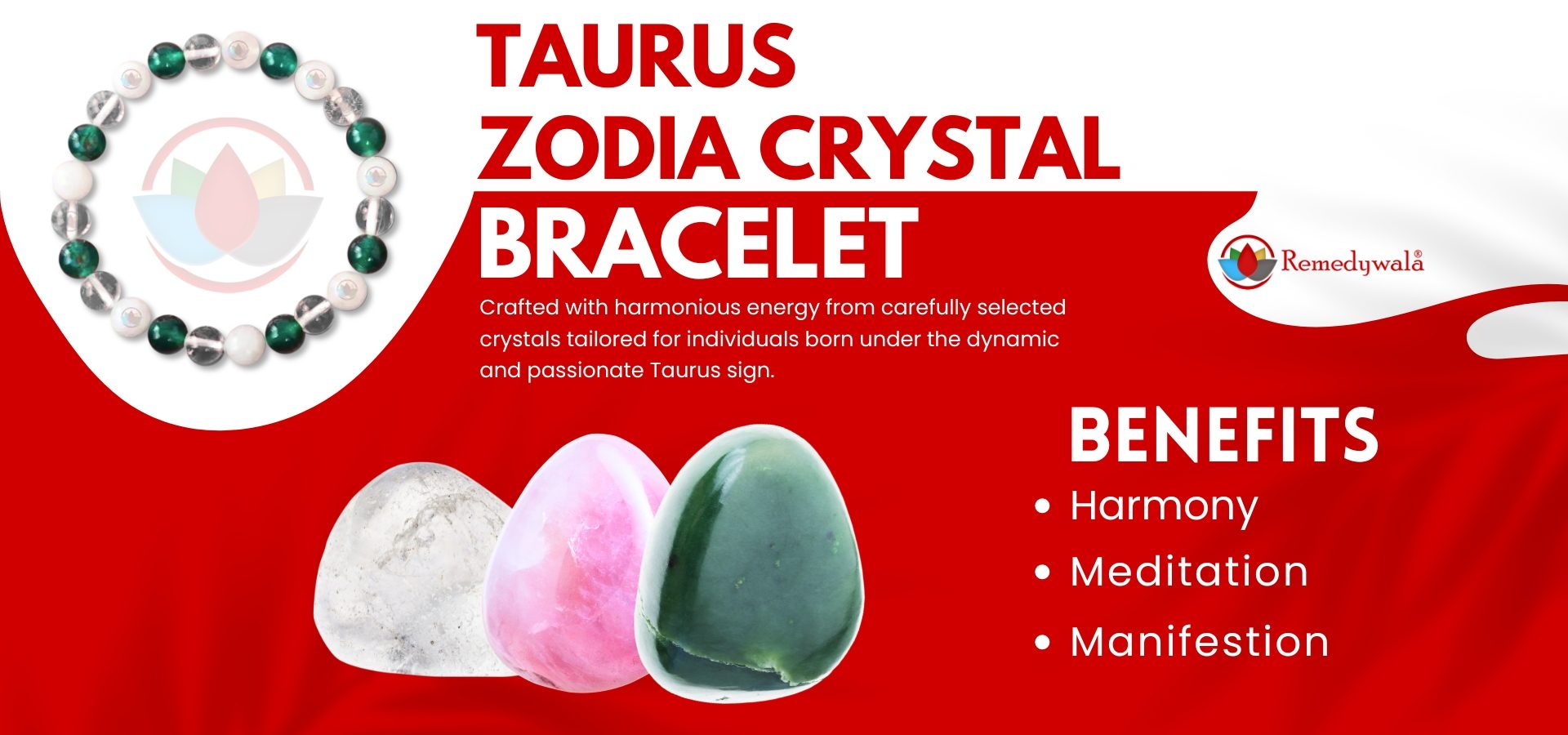 Taurus Zodiac Crystal Bracelet