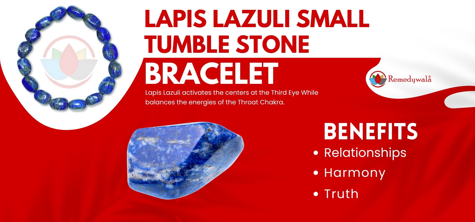 Lapis Lazuli Small Tumble Stone Bracelet