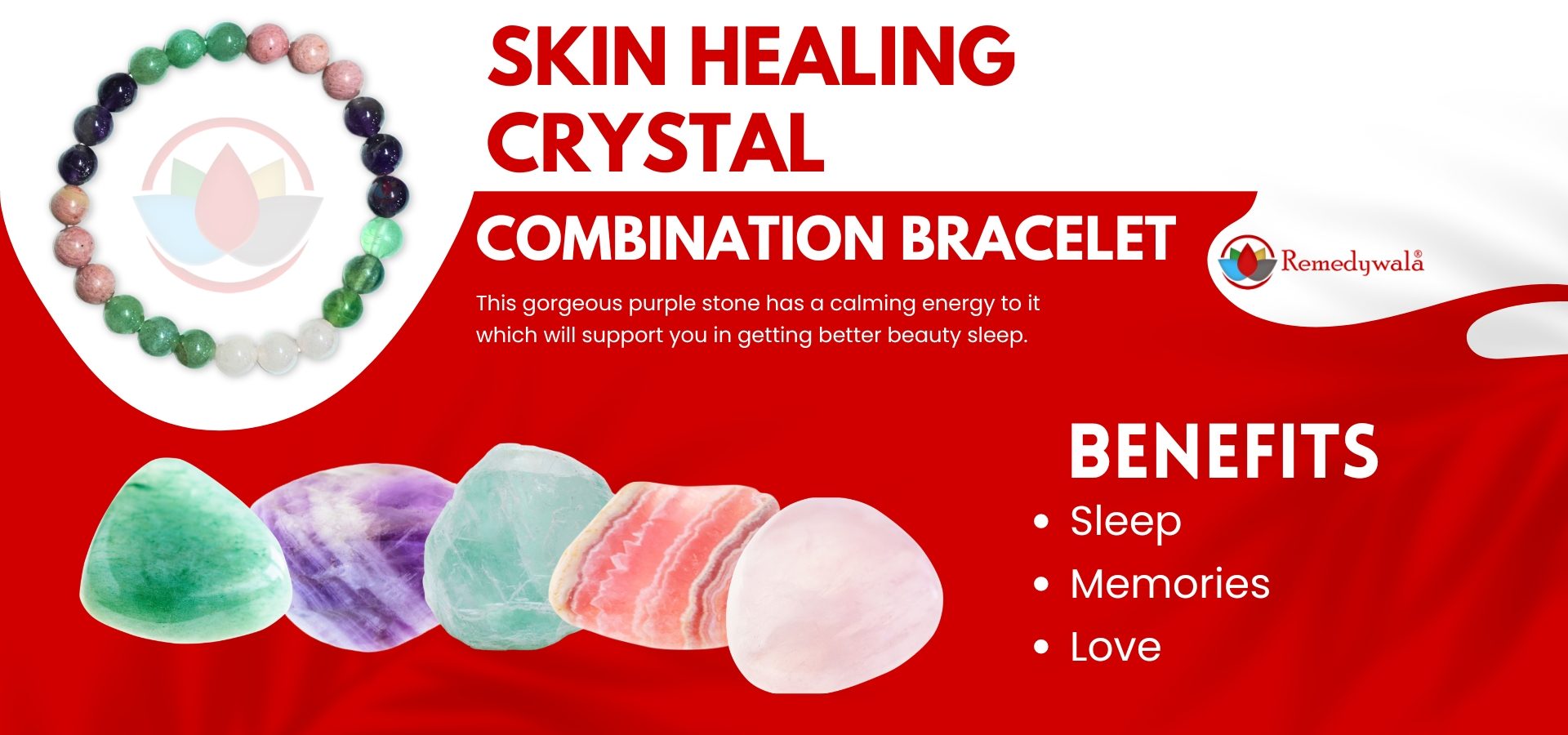 Skin Healing Crystal Bracelet