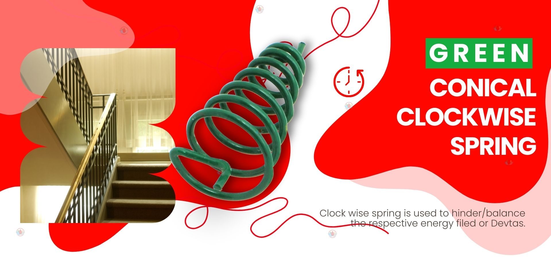 Vastu Green Conical clockwise Spring