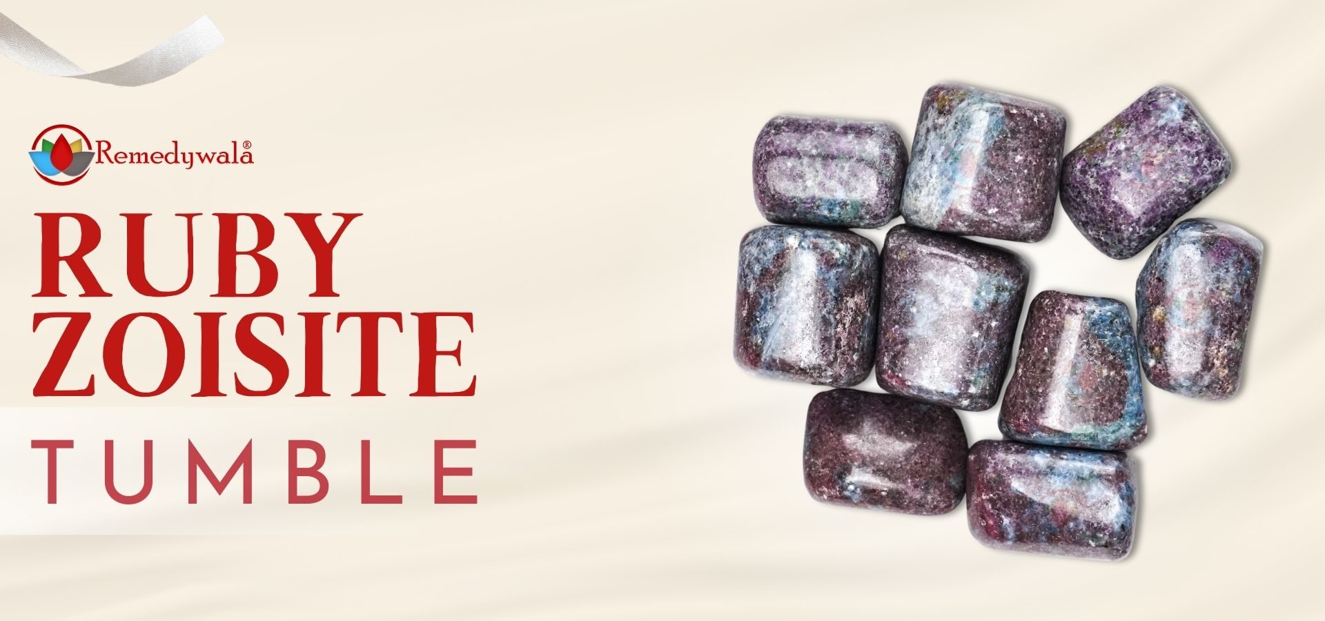 Ruby Zoisite Tumble Stones