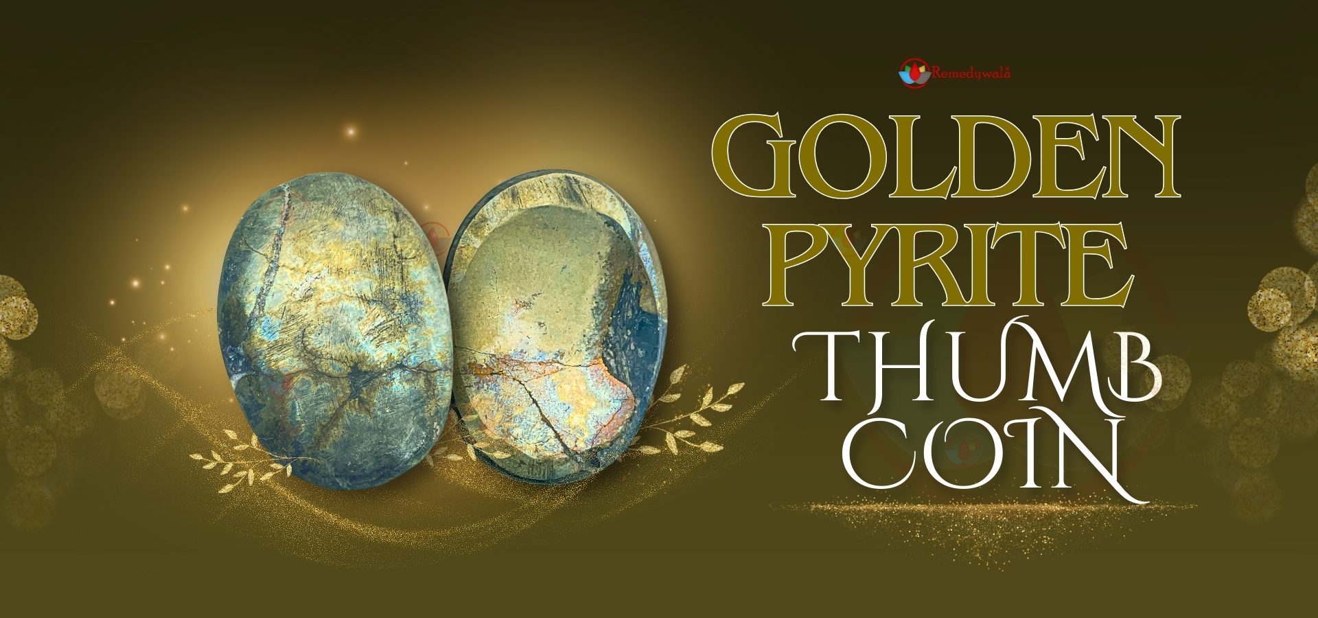 Golden Pyrite Thumb Coin