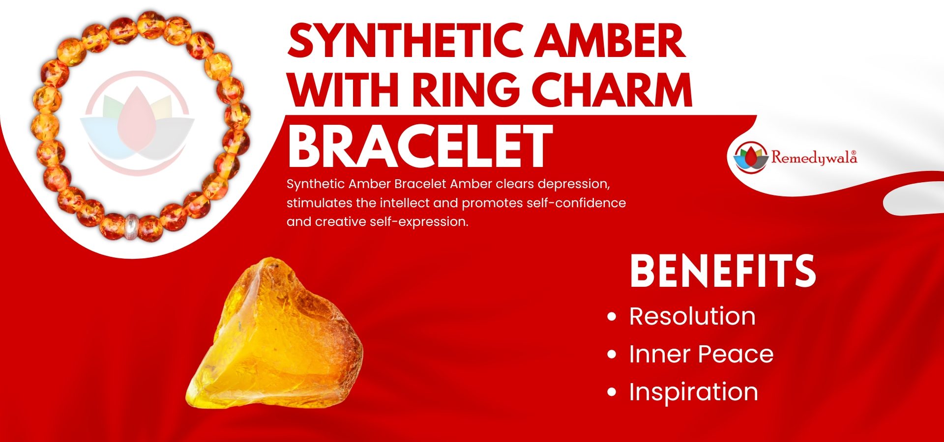 Synthetic Amber Bracelet