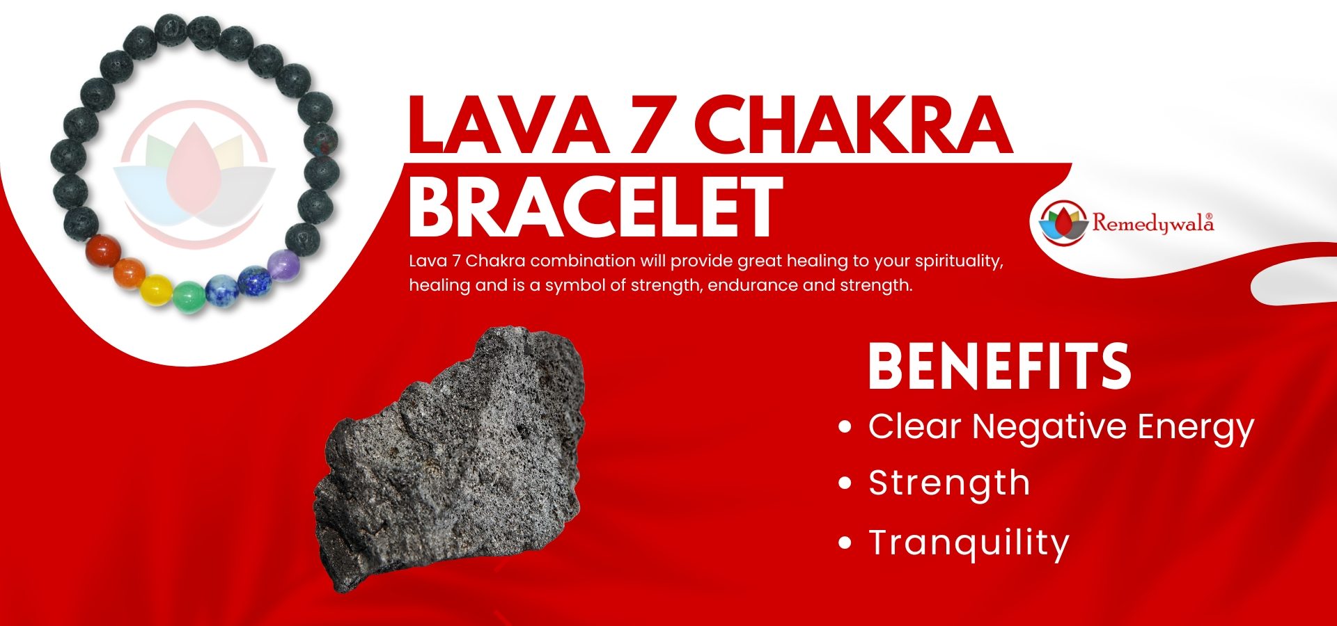 Lava 7 Chakra Bracelet