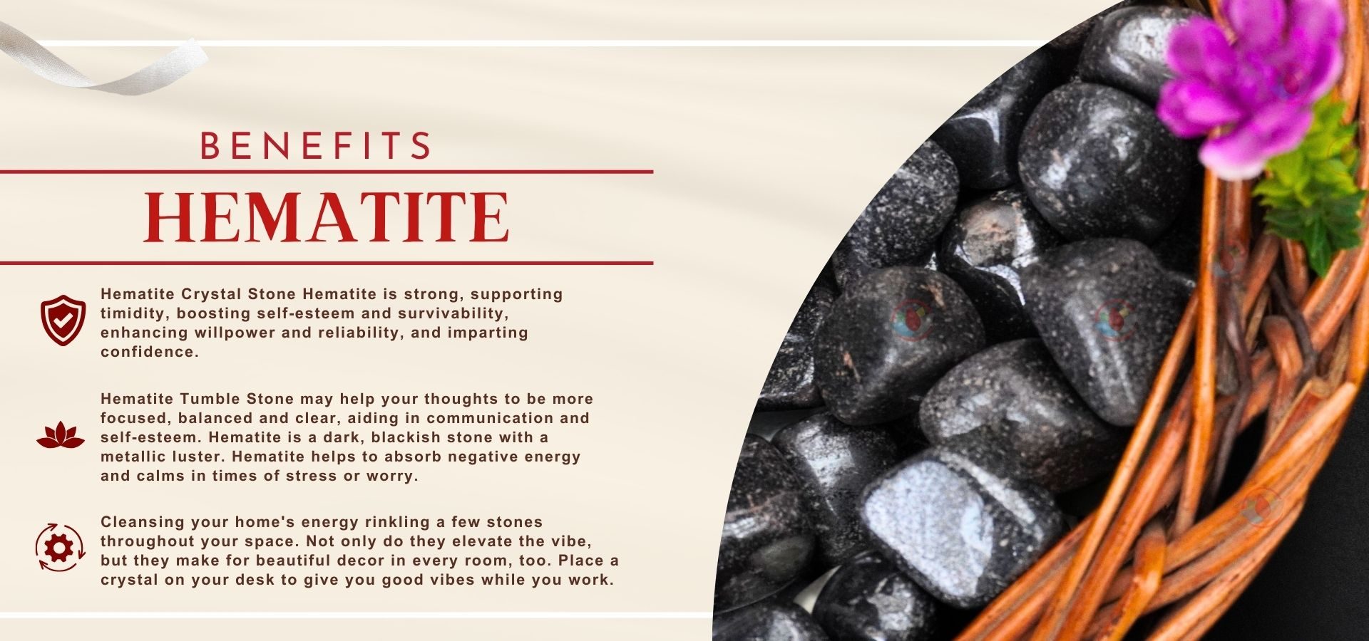 Hematite Tumble Stone