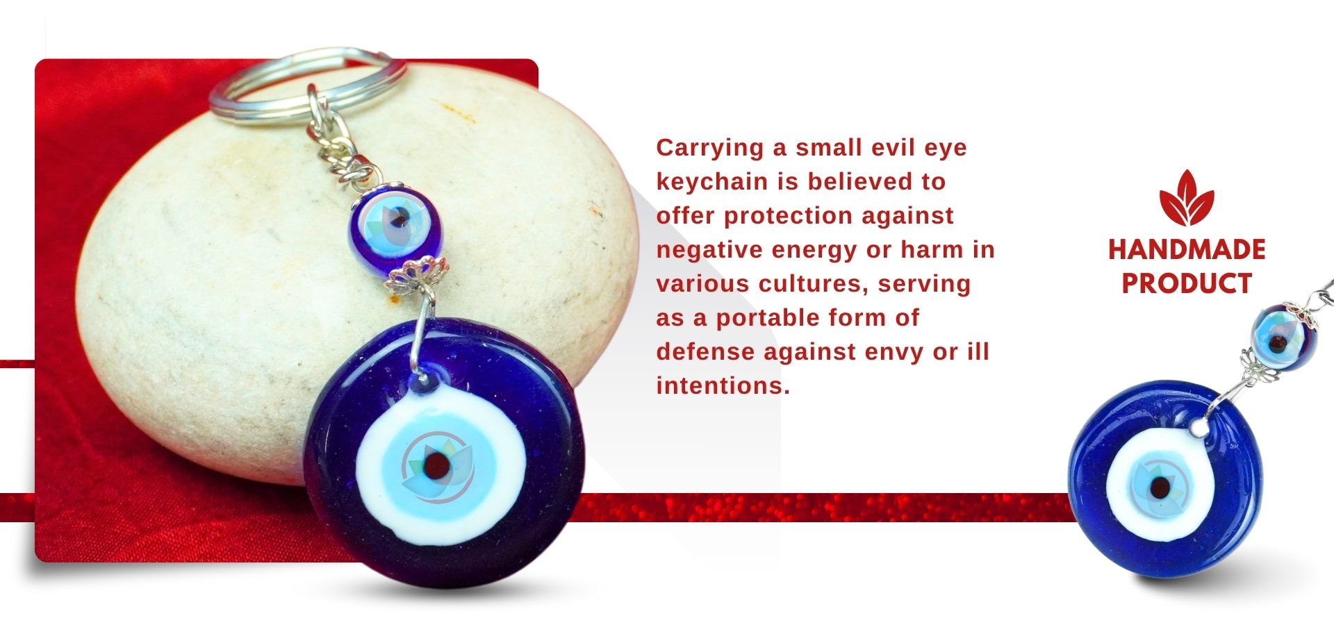 Evil Eye Small Ball Key chain