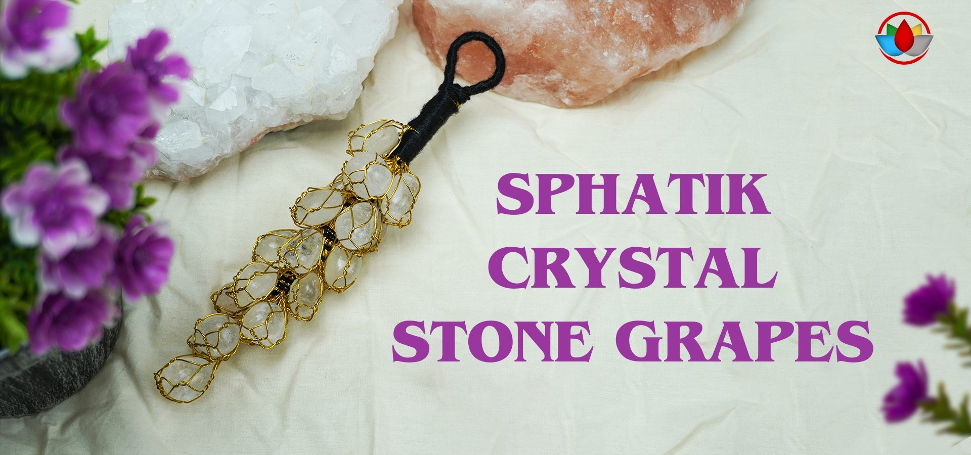 Sphatik Crystal Stone Grapes