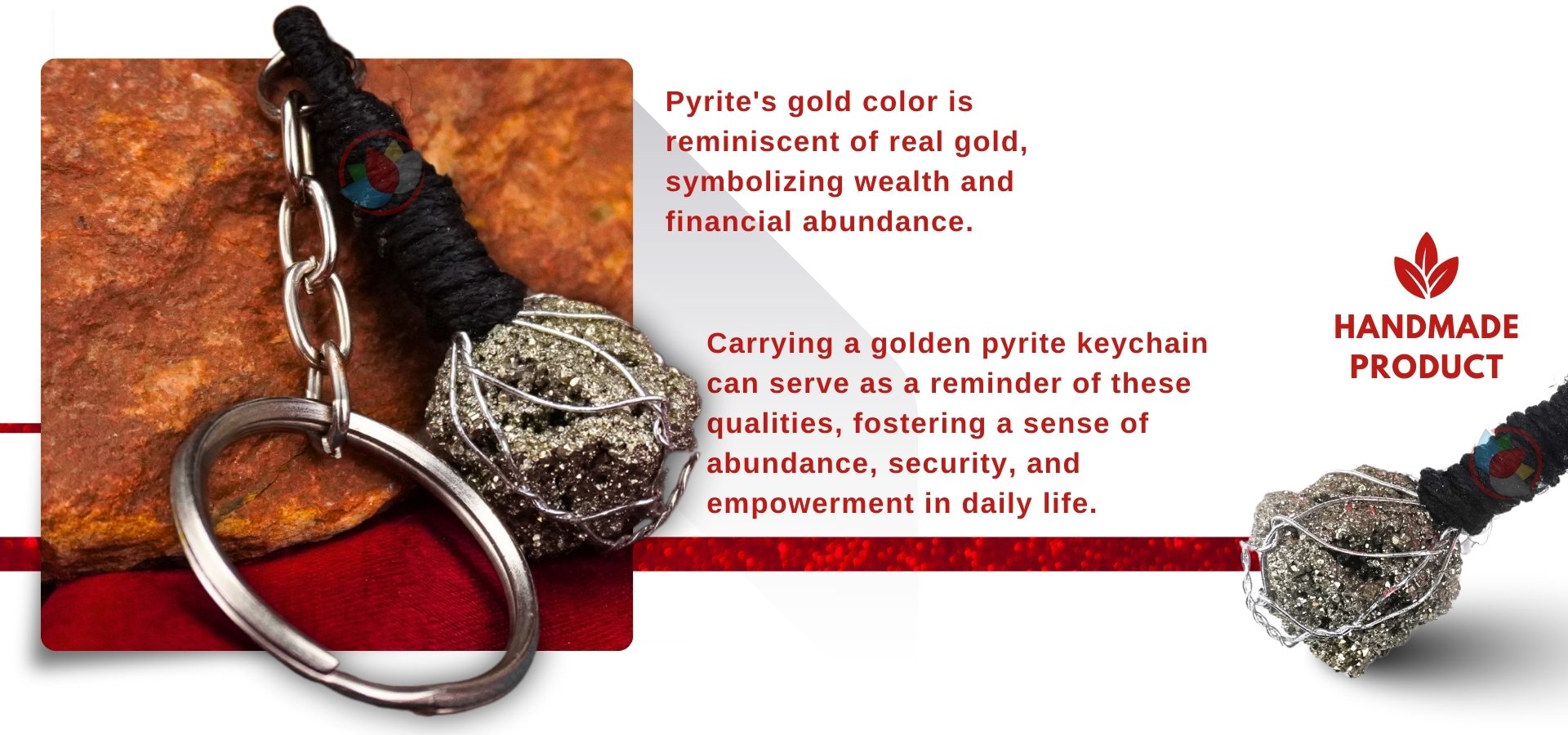 Golden Pyrite Key Chain