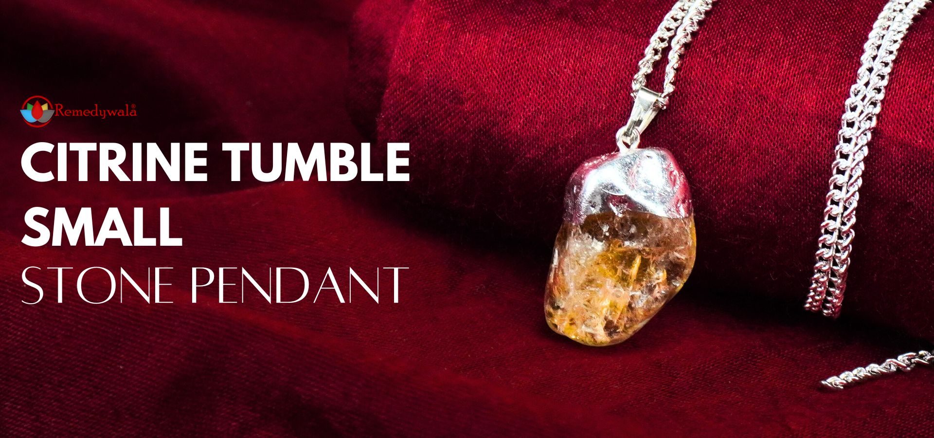 Citrine Tumble Stone Small Pendant