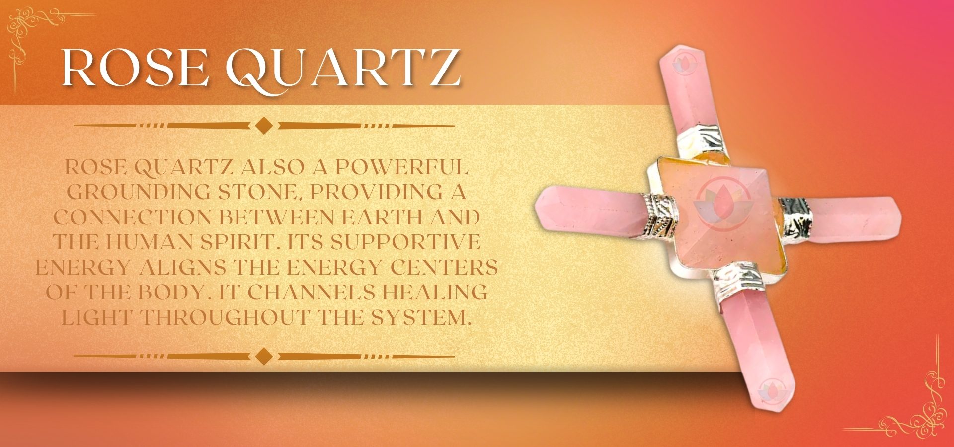 Rose Quartz Pyramid Energy Generator