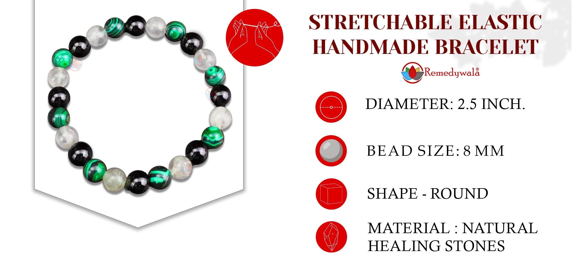 Detoxify Power, Stones Bracelet