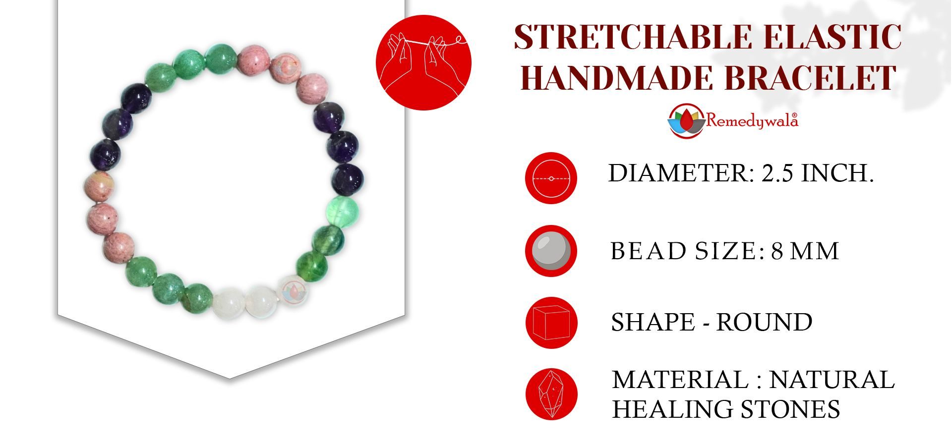 Skin Healing Crystal Bracelet