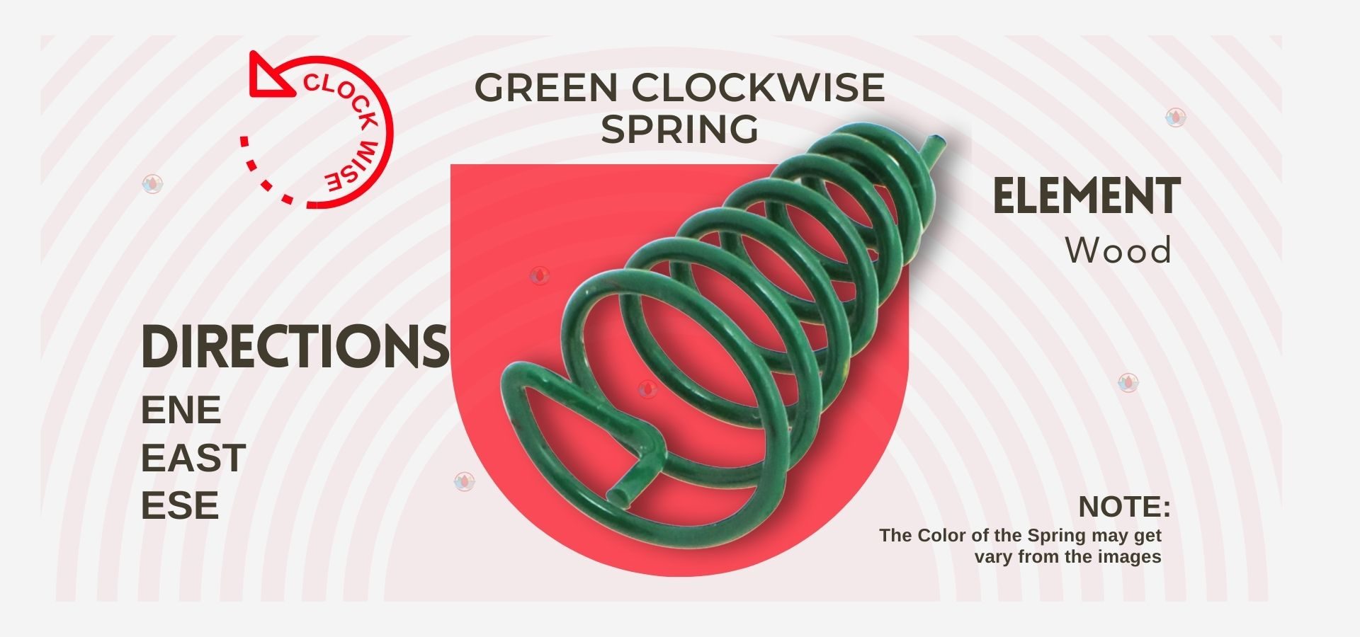 Vastu Green Conical clockwise Spring