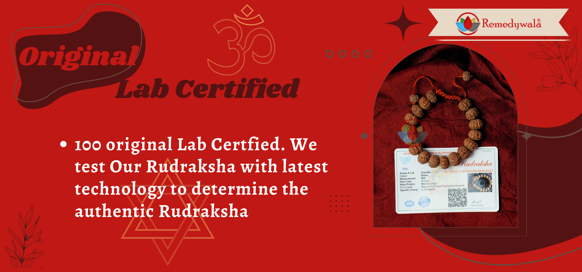 Rudraksha Bracelet with Certificate