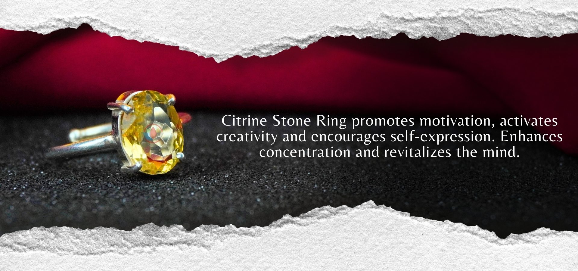 Citrine Diamond Cut Ring