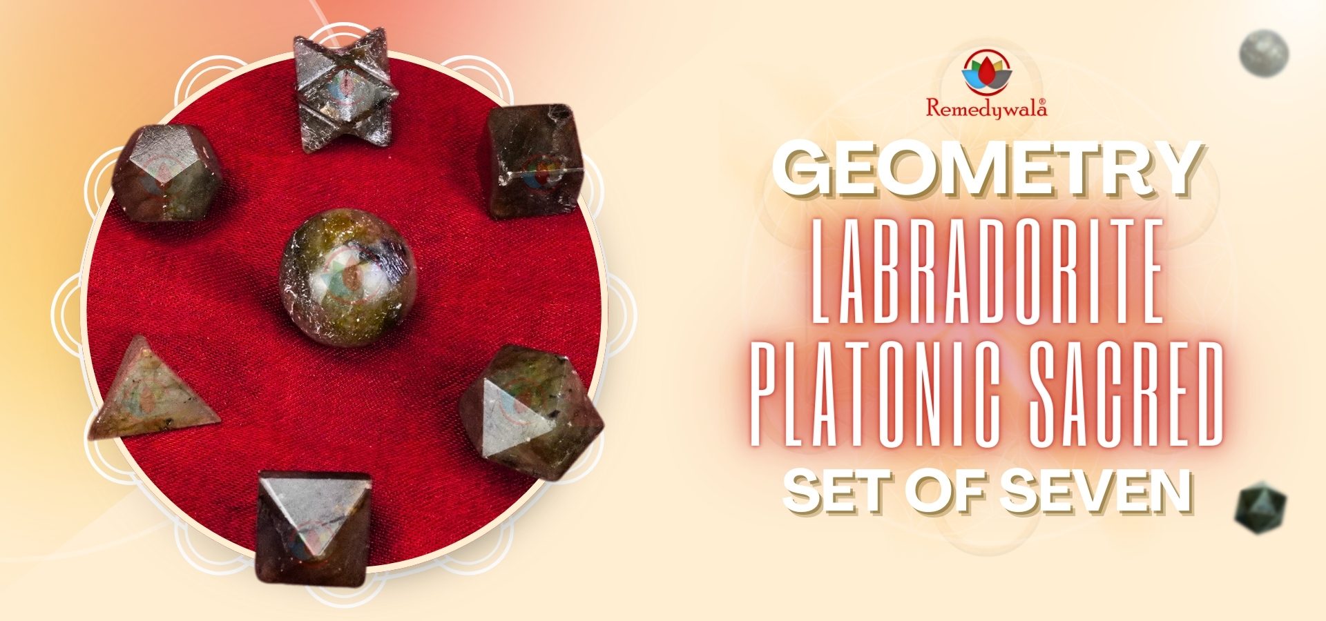 Labradorite Platonic Sacred Geometry Set of 7