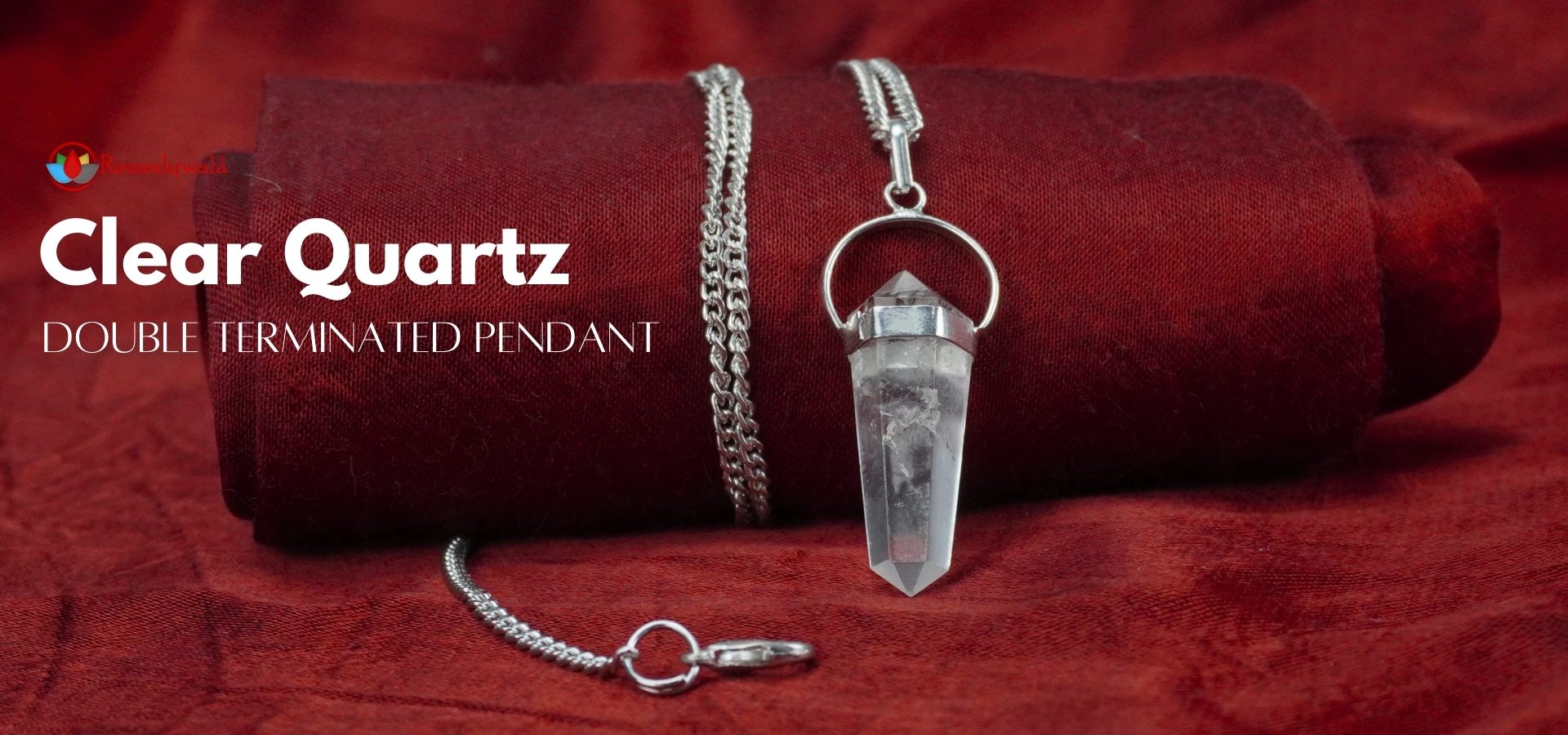 Clear Quartz Double Terminated Pendant