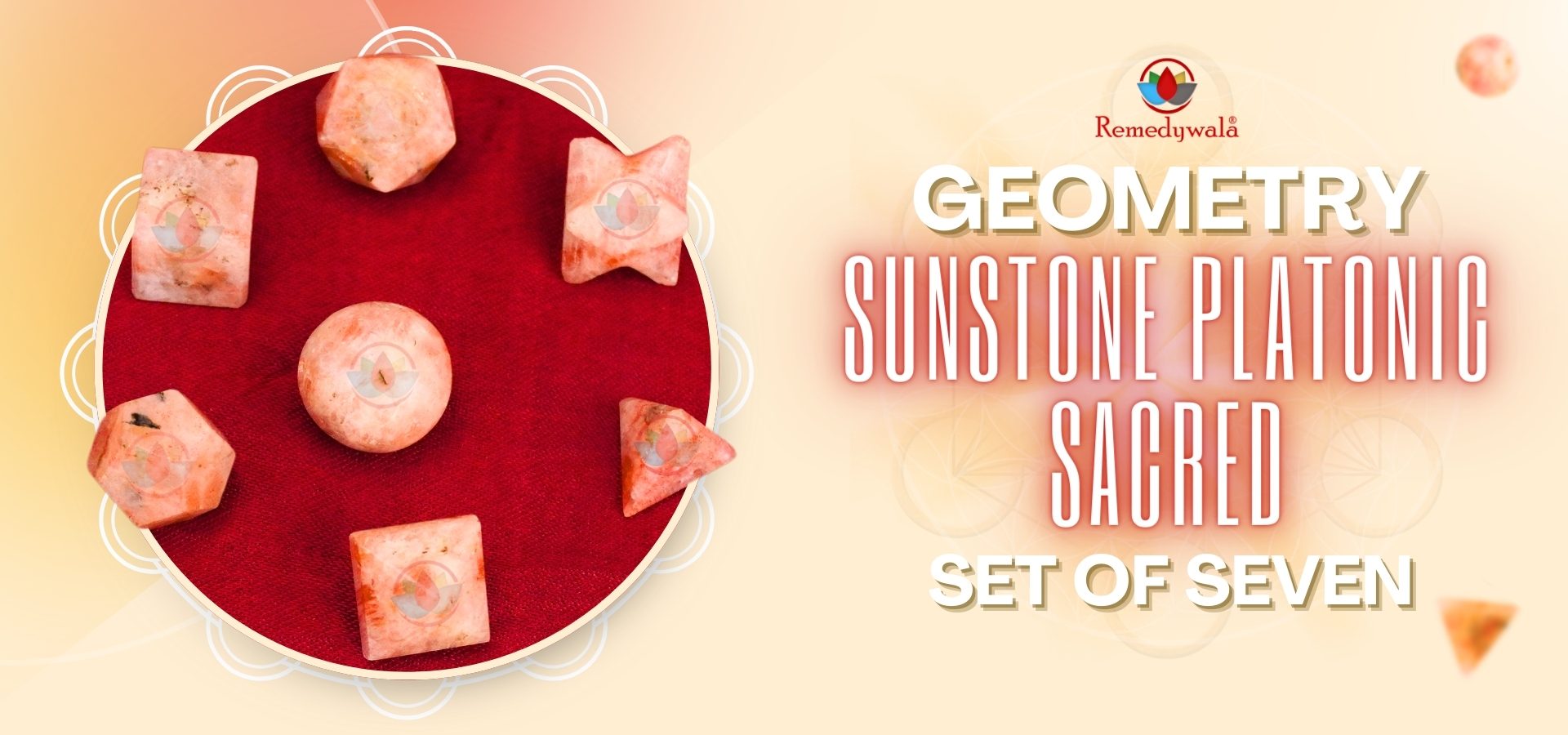 Sunstone Platonic Sacred Geometry Set of 7