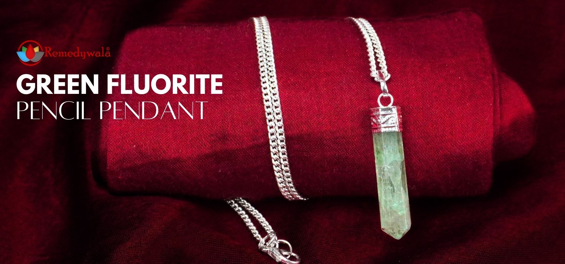 Green Fluorite Pencil Pendant