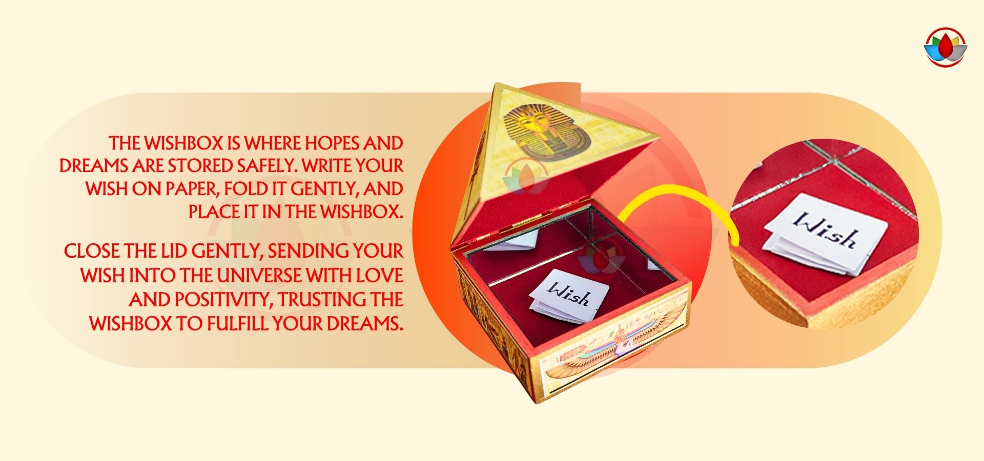 Egyptian Sticker Wish Box