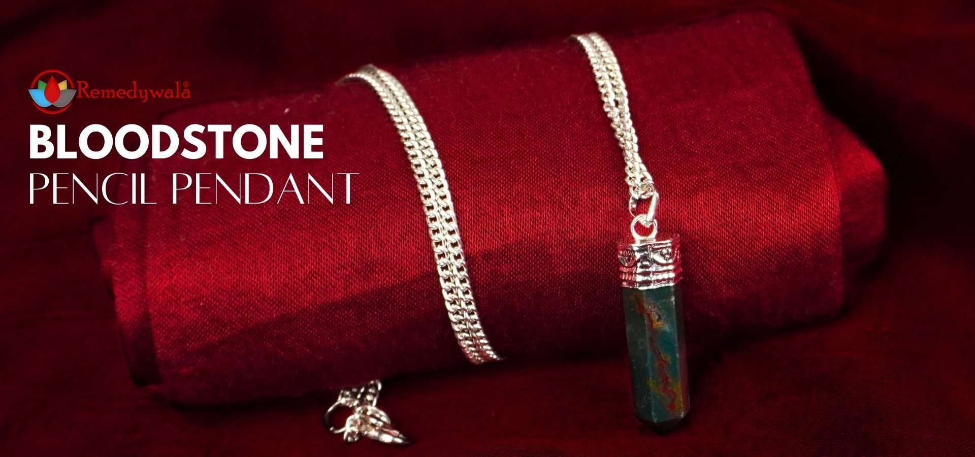 Bloodstone Pencil Pendant