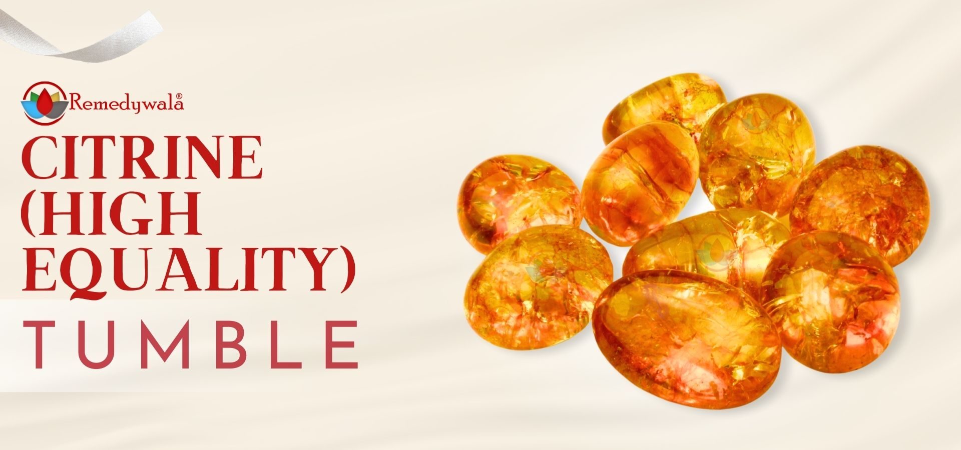 Citrine Tumbled (High Quality)