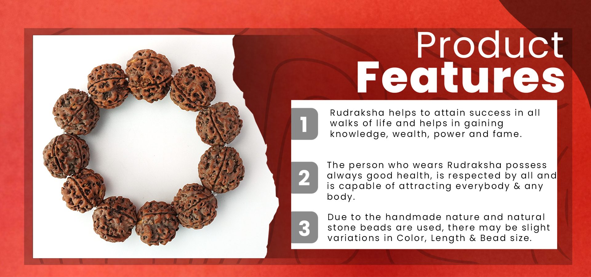 5 Mukhi Big Rudraksha Bracelet