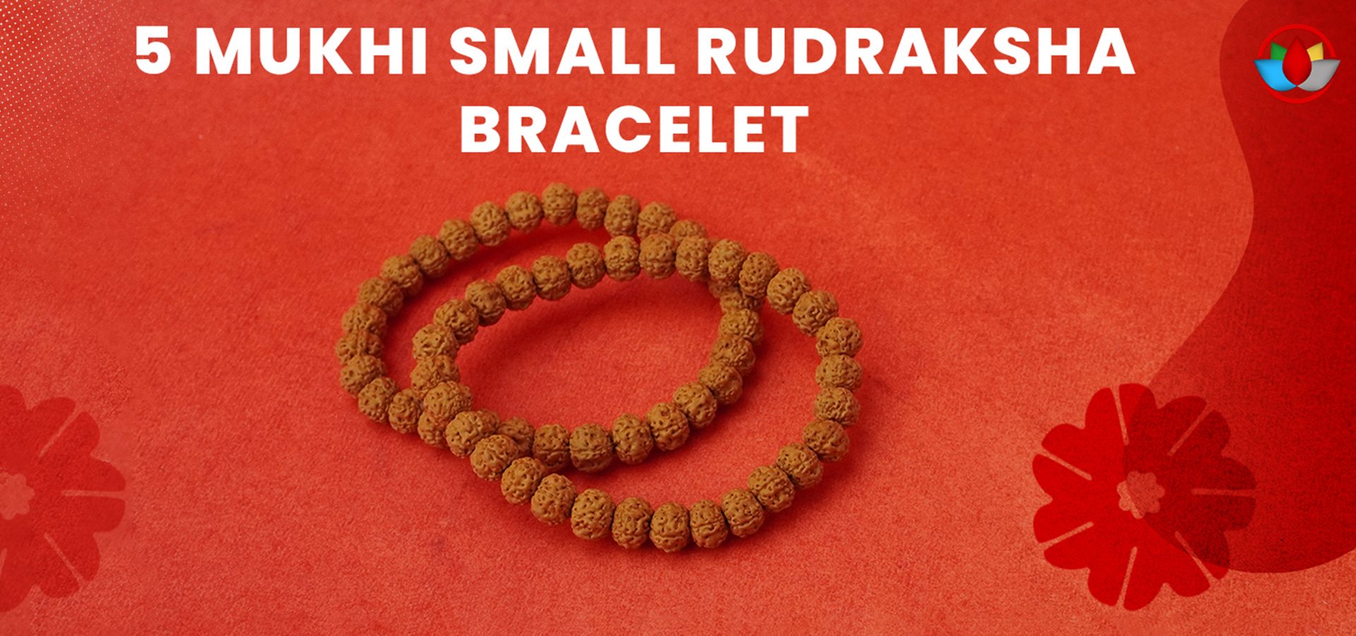 Rudra mala bracelet with Rudraksha mala beads and Aum pendant