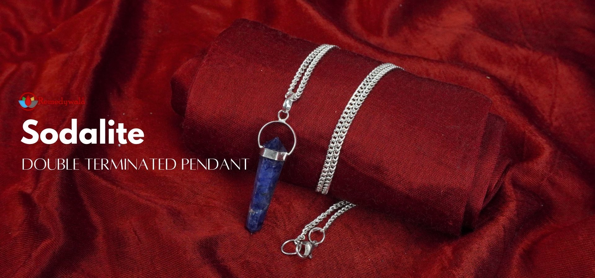 Sodalite Double Terminated Pendant