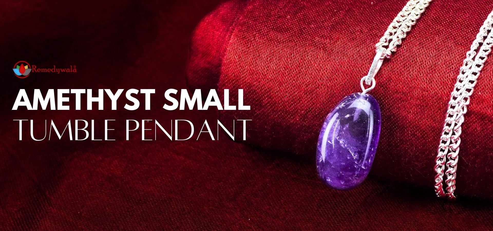 Amethyst Small Tumble Pendant