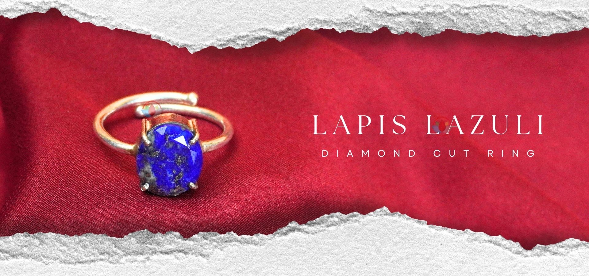 Lapis Lazuli Diamond Cut Ring