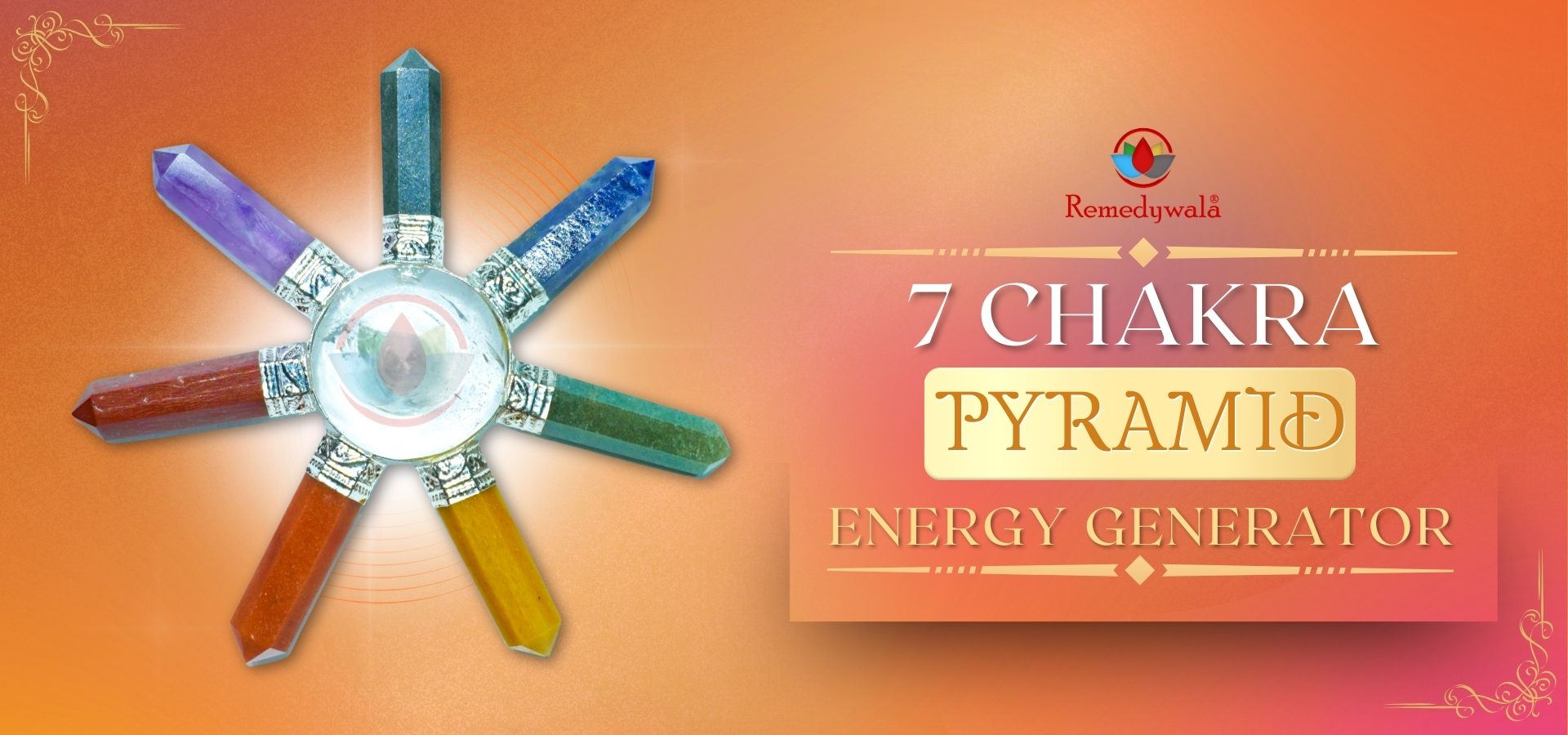 7 Chakra Pyramid Energy Generator