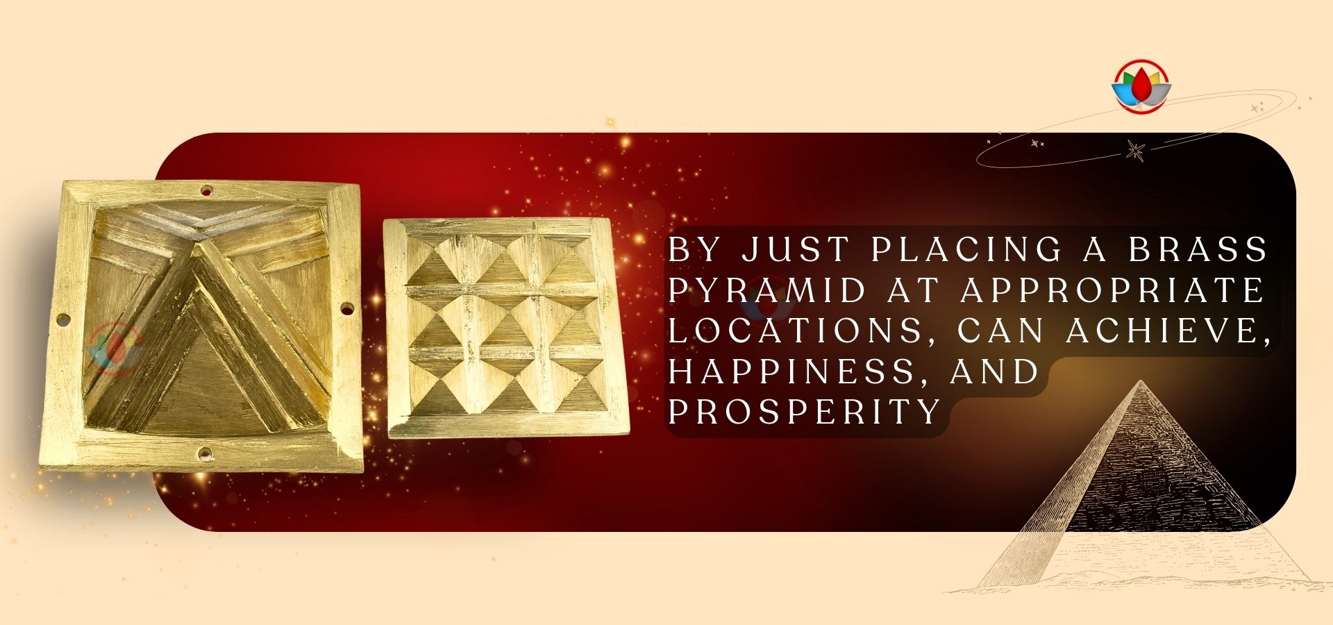 Brass Pyramid with Base