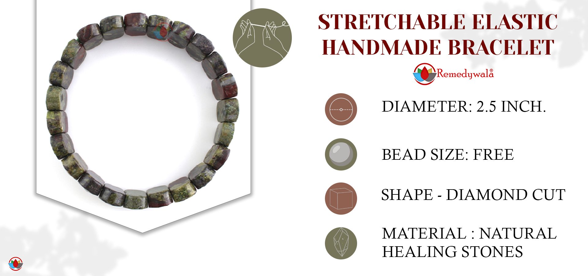 Dainty African Bloodstone Bracelet 4mm Diameter Setonite Stone Beads -  Spirit Connexions